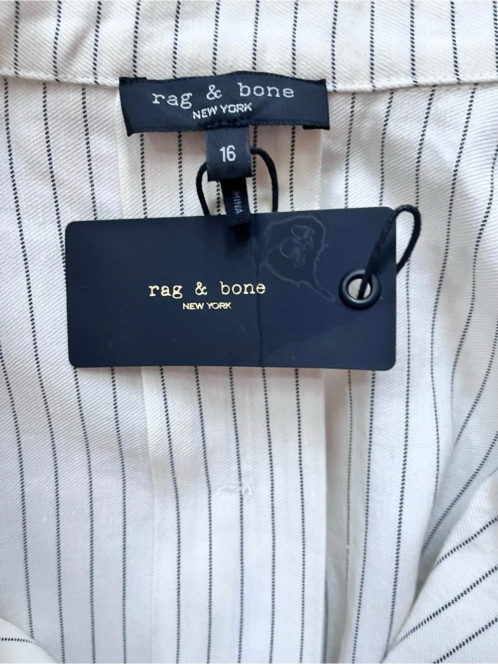 RAG & BONE Helena Stripe Linen Blend Shirtdress - Picture 16 of 16